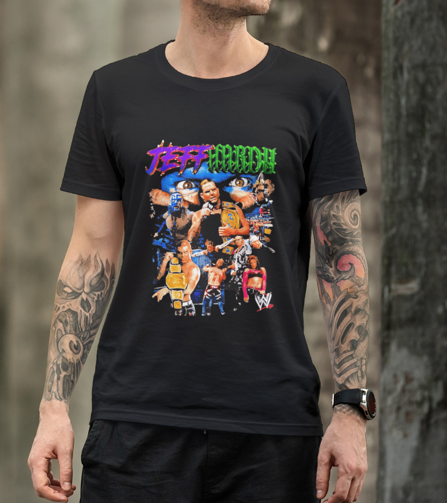 Jeff Hardy WWE Champion Legends Collage T-Shirt