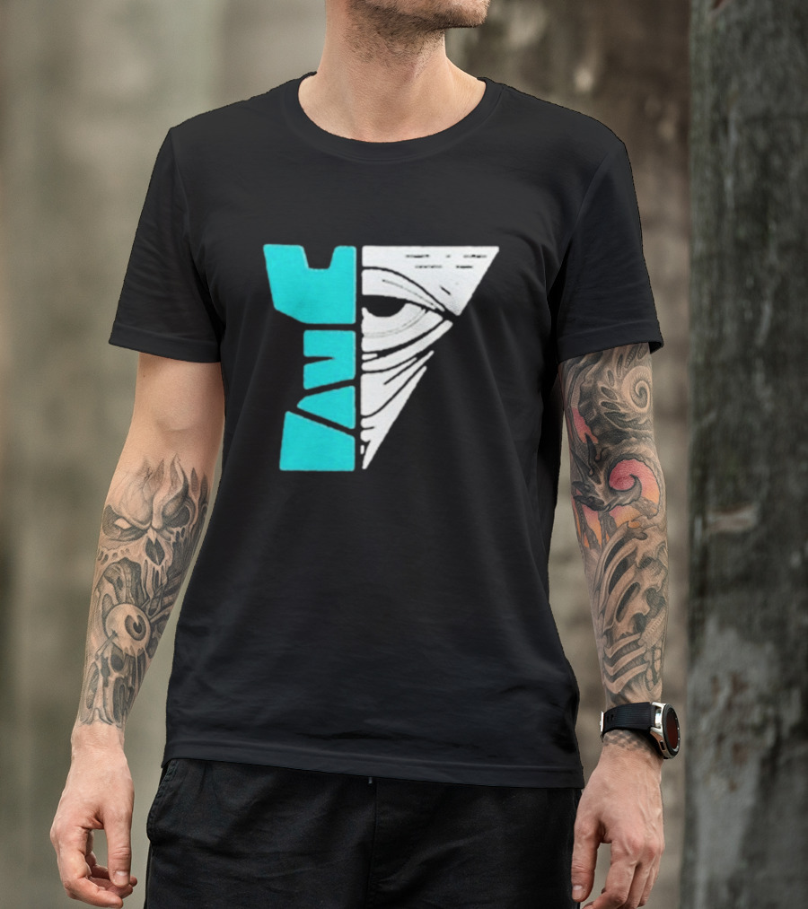 Kastle Group Whitephos X Kastle Face Off Bold Geometric Abstract T-Shirt