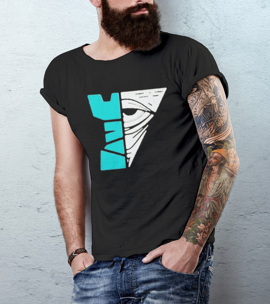 Kastle Group Whitephos X Kastle Face Off Bold Geometric Abstract T-Shirt