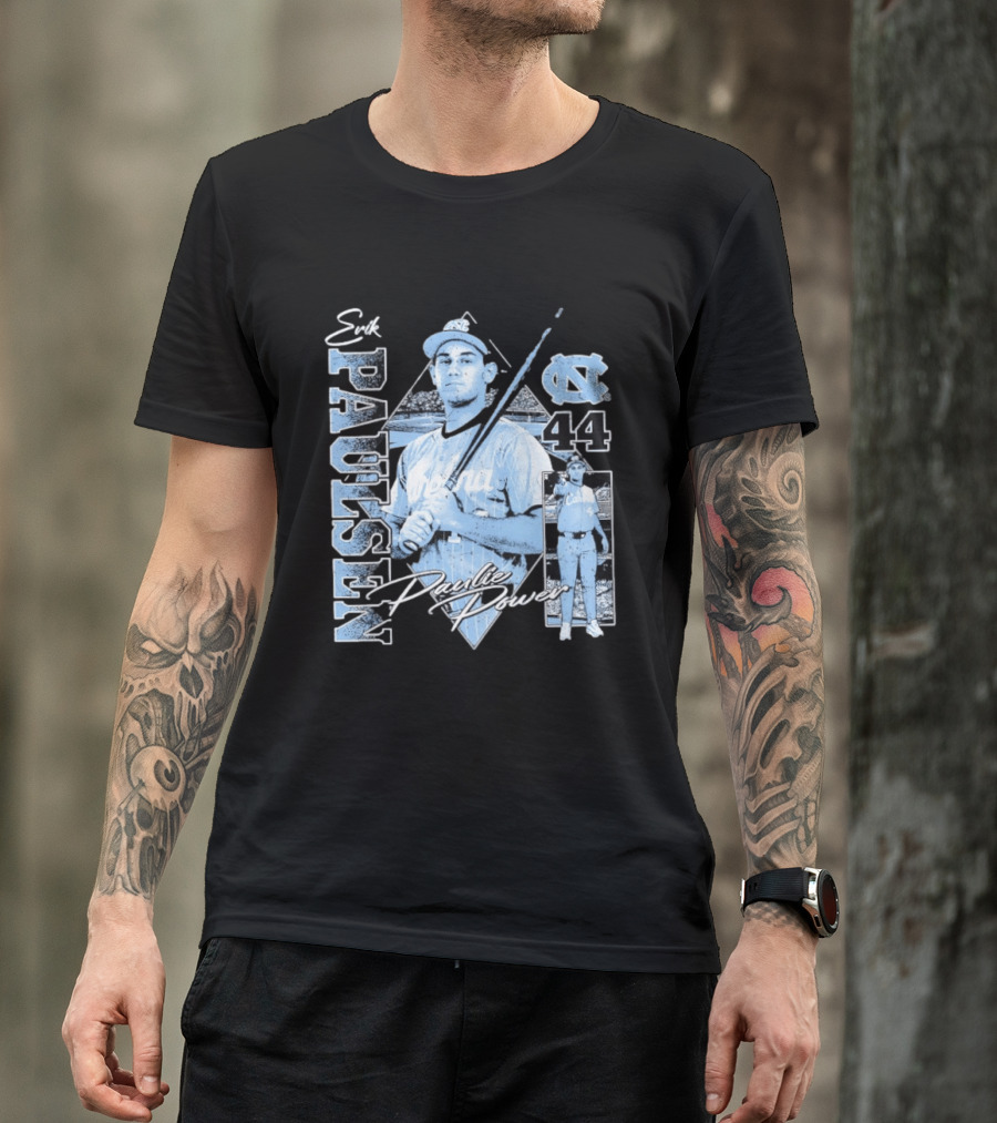 Erik Paulsen 44 UNC Paulie Power 90s Bootleg Baseball T-Shirt