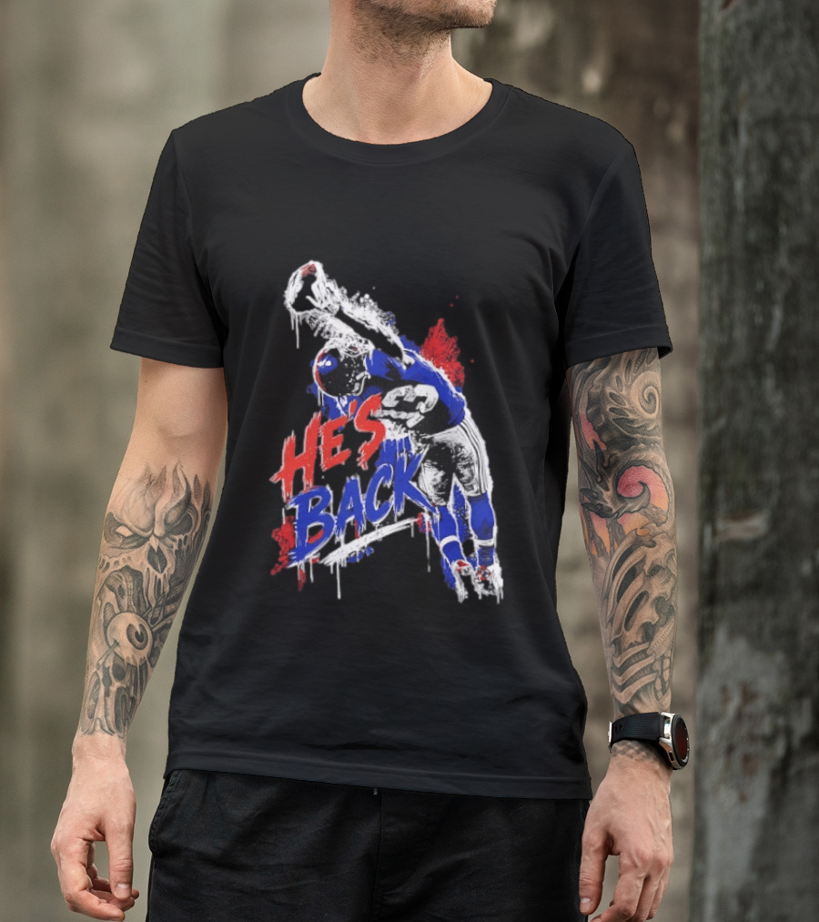 Odell Beckham Jr. He's Back 13 New York Giants Iconic Catch T-Shirt