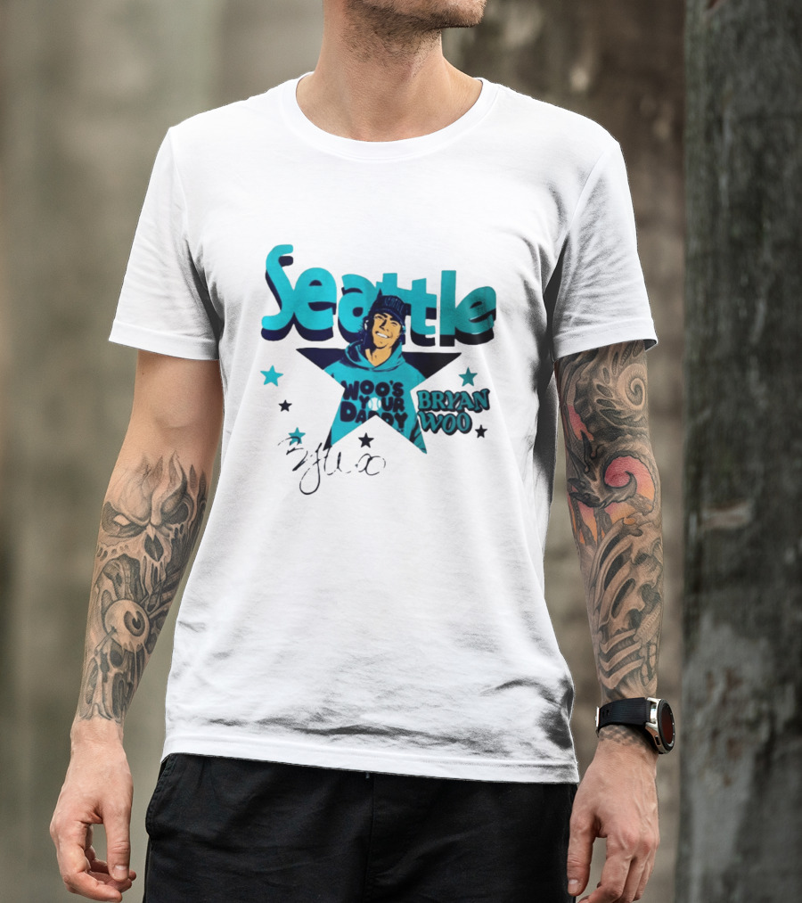 Seattle Mariners Bryan Woo Woo's Your Daddy T-Shirt
