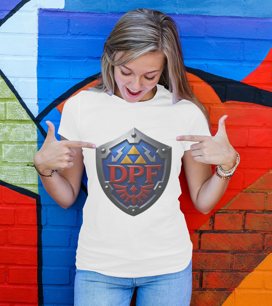 DPF Crest Shield Hylian Gamer Zelda TriForce T-Shirt