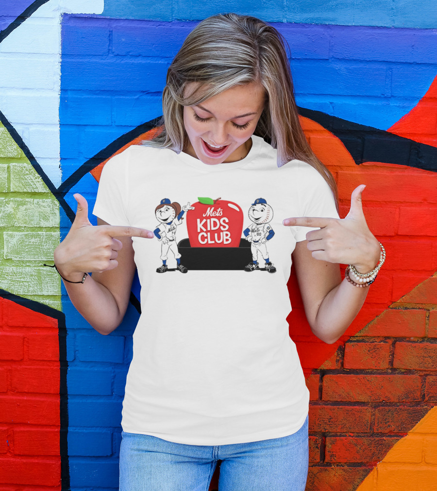 Mr And Mrs Met Kids Club New York Mets T-Shirt