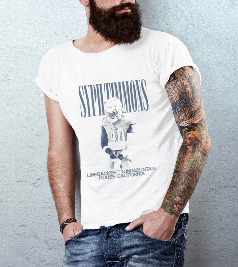 Syph Timmons Linebacker Orlando California Football 40 T-Shirt