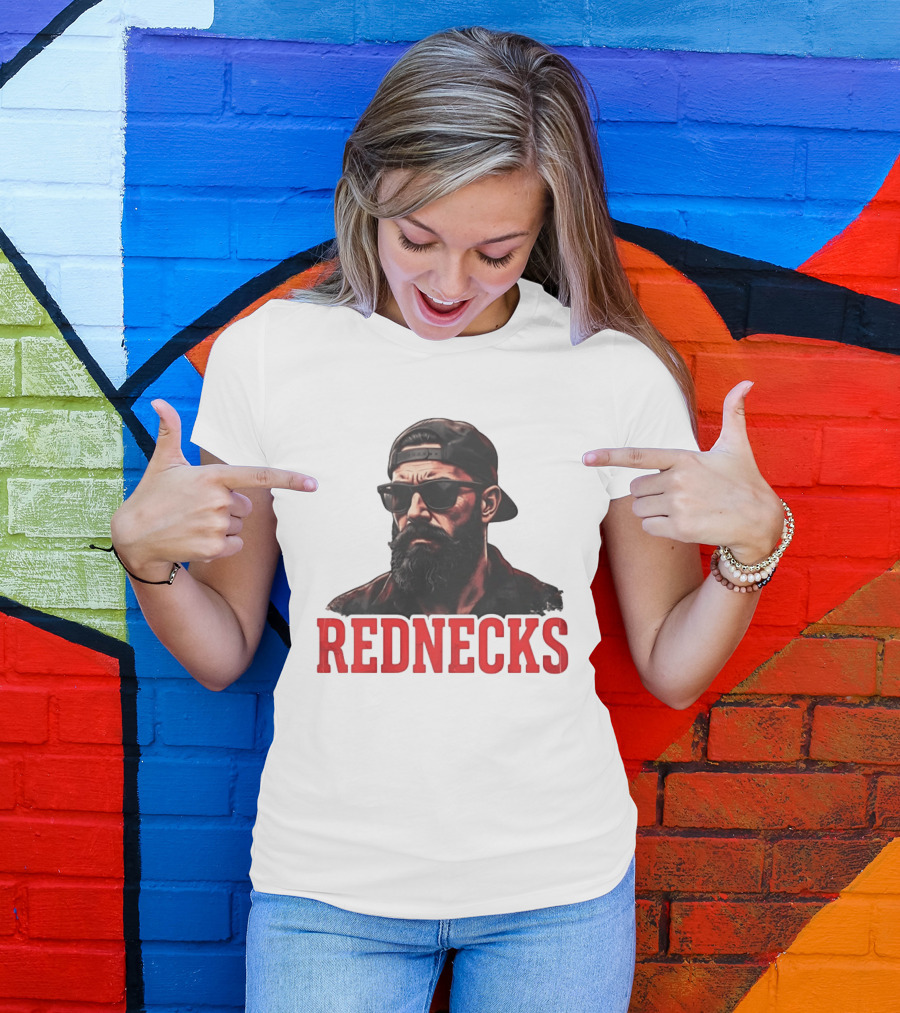Rednecks Bearded Man Sunglasses Country Life T-Shirt