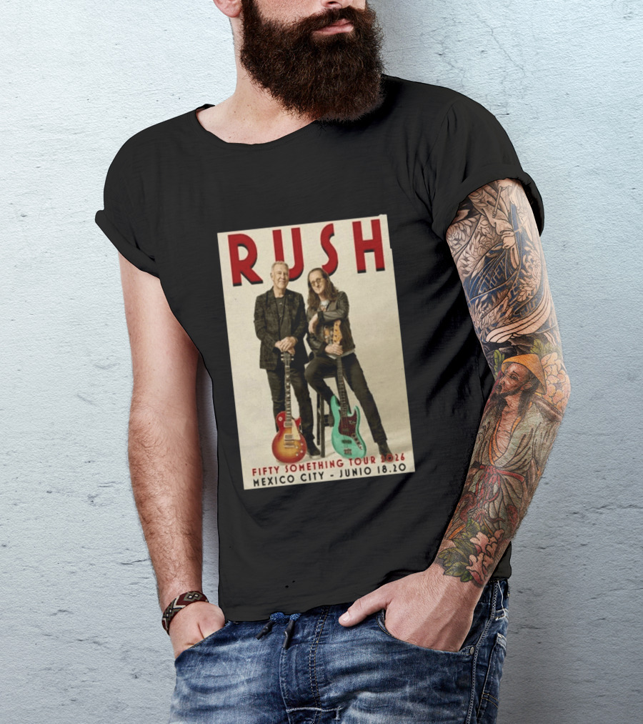 RUSH Mexico City Fifty Catfifty June 19 2026 Show T-Shirt