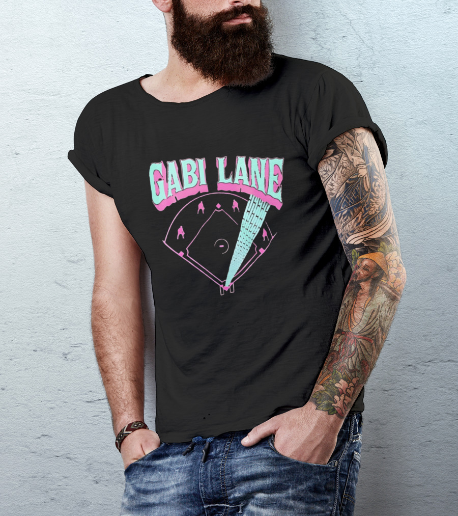 Gabi Lane Baseball Field Diamond Players T-Shirt
