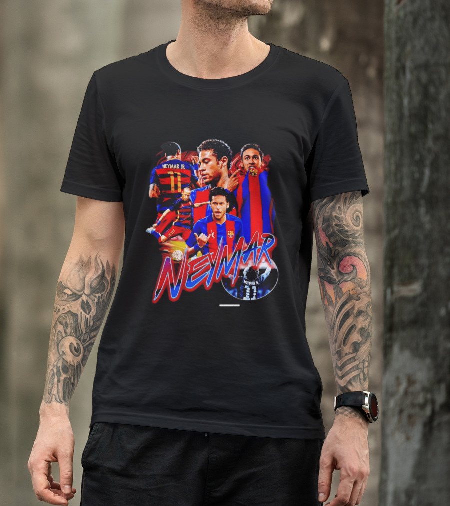 Neymar Jr Barcelona Iconic Football Legend T-Shirt