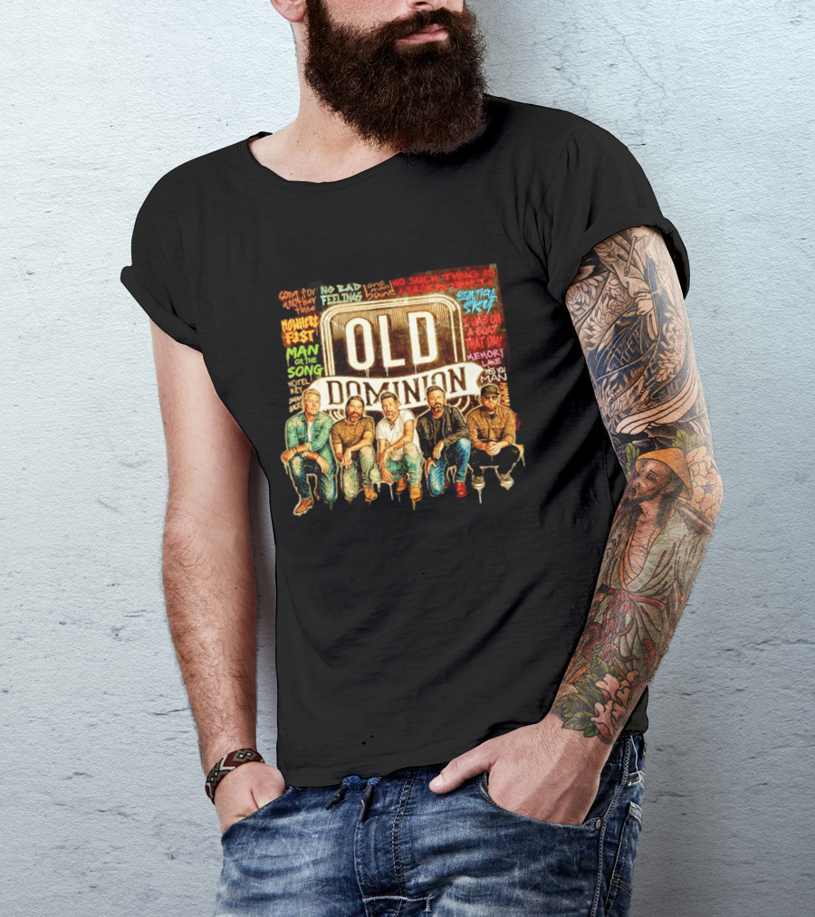 Old Dominion No Bad Feelings Song For Another Time Beautiful Sky Country Music T-Shirt