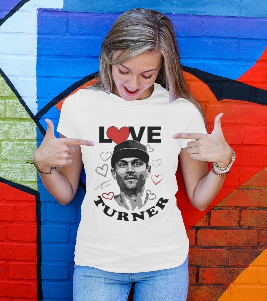 LOVE Trea Turner Philadelphia Phillies Baseball Heart T-Shirt