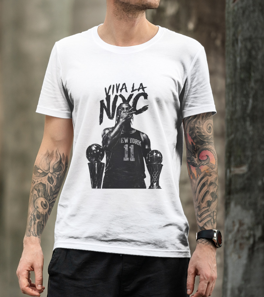 Viva La NYC Jalen Brunson 11 New York Knicks Basketball Player T-Shirt
