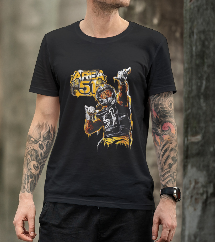 Area 51 Nick Herbig Pittsburgh Steelers Player Football 51 T-Shirt