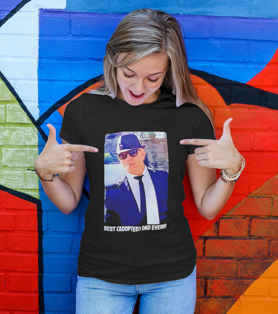 Blues Brothers Best Cadopted Dad Ever T-Shirt