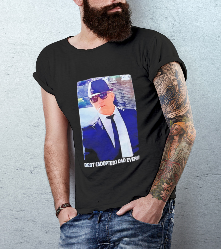Blues Brothers Best Cadopted Dad Ever T-Shirt