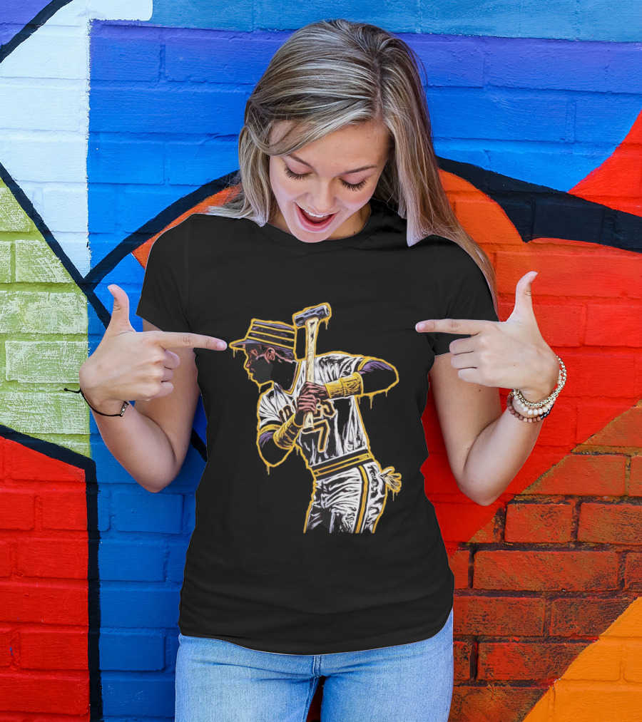 Roberto Clemente Pittsburgh Pirates Number 21 Baseball T-Shirt