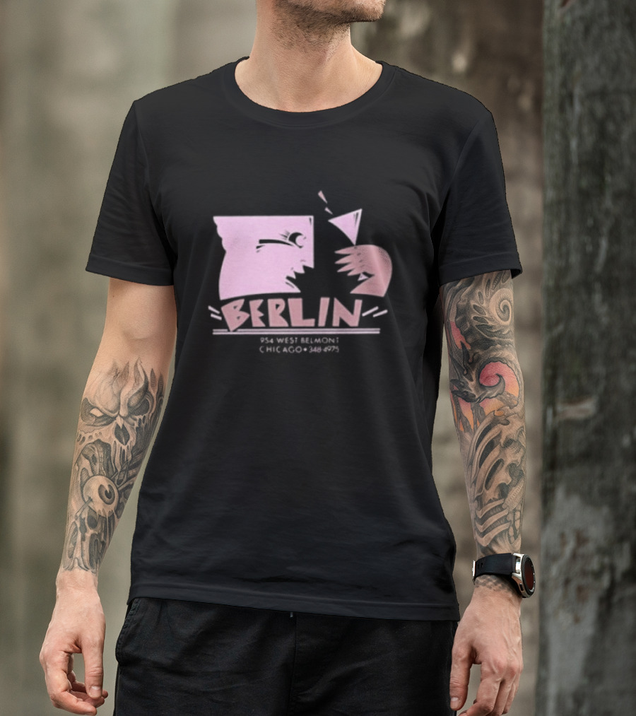 Night Gallery Berlin Club Art Pink Brush T-Shirt