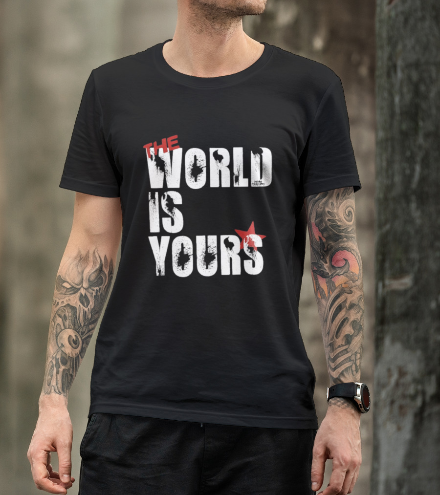 The World Is Yours Red Star Bullethole T-Shirt