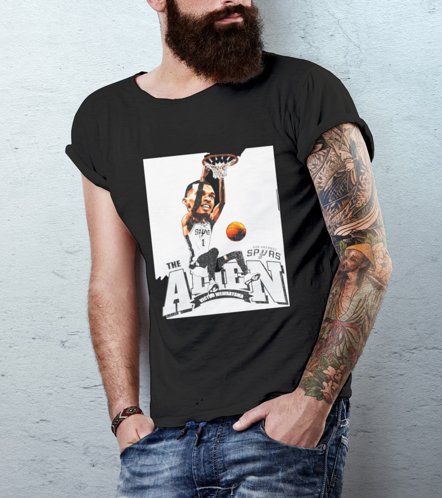 Victor Wembanyama The Alien San Antonio Spurs Basketball T-Shirt