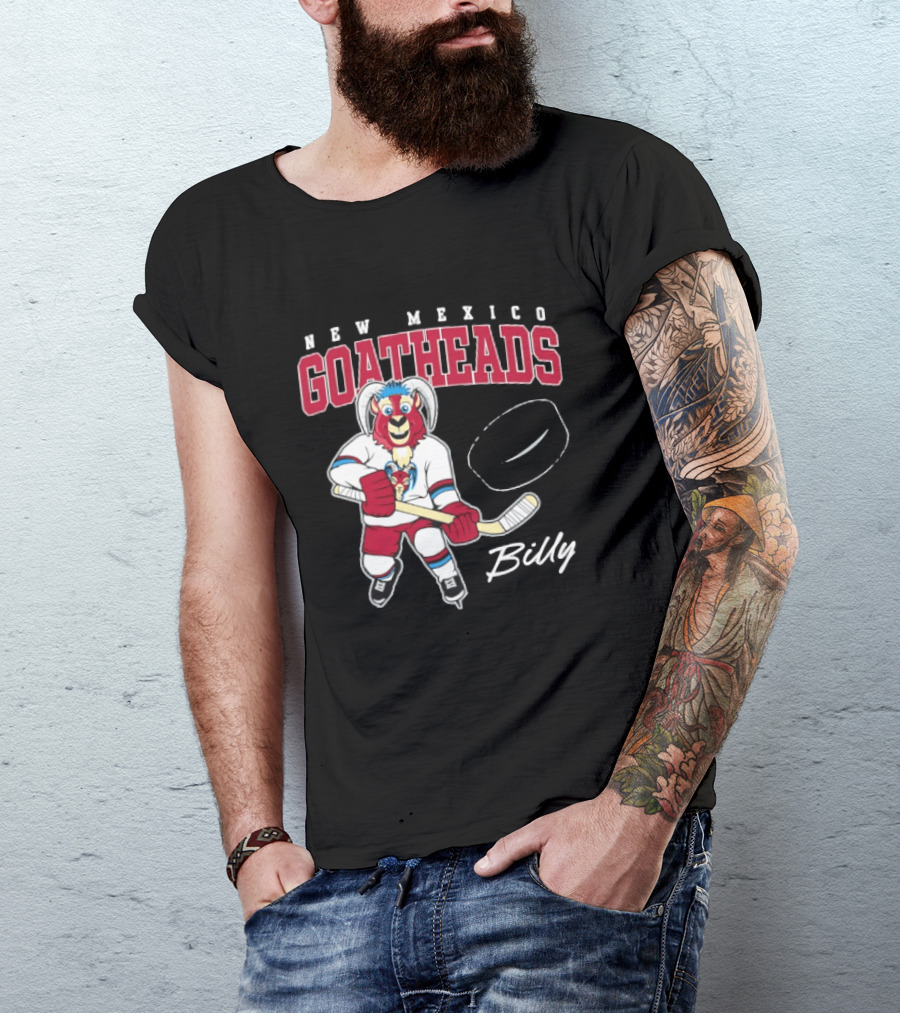 New Mexico Goatheads Billy Hockey T-Shirt