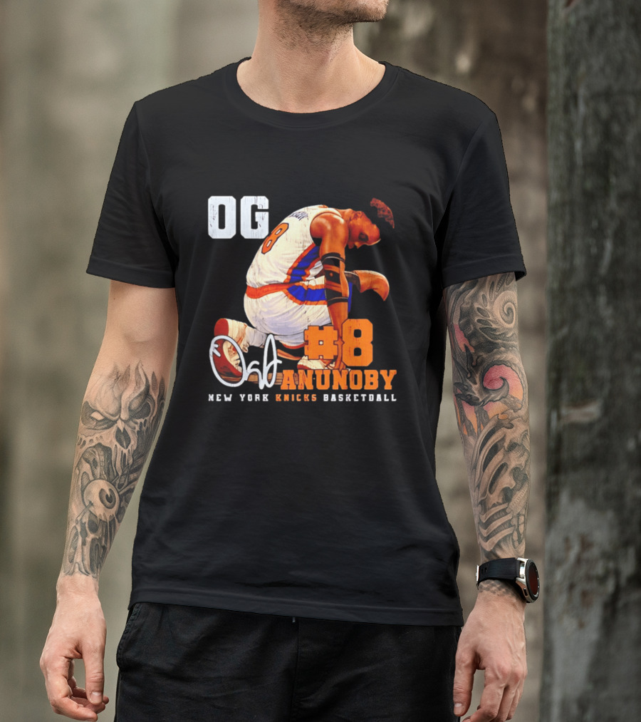 OG Anunoby Number 8 New York Knicks Basketball T-Shirt