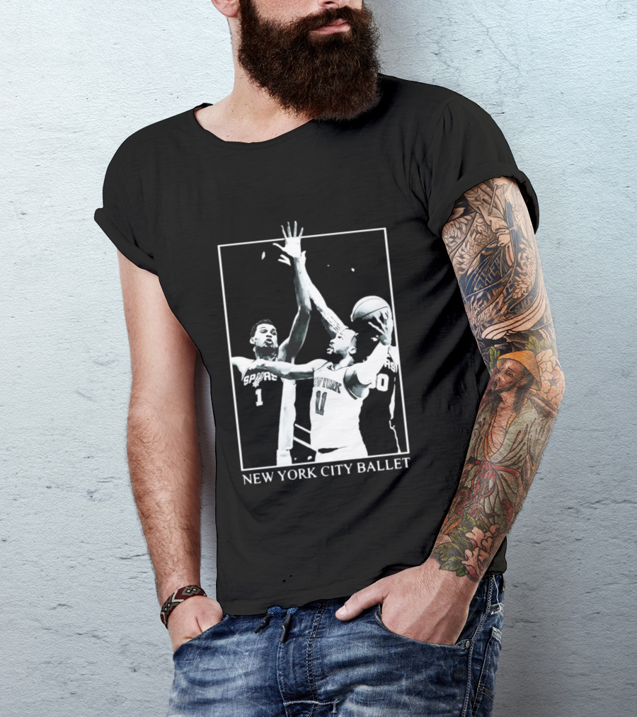 Jalen Brunson New York Spurs NBA Matchup Ballet Performance T-Shirt