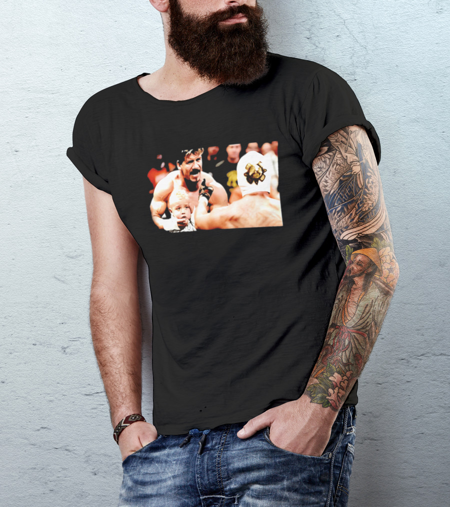 Eddie Guerrero Rey Mysterio Dominik Mysterio Custody Battle Iconic Wrestling Moment T-Shirt