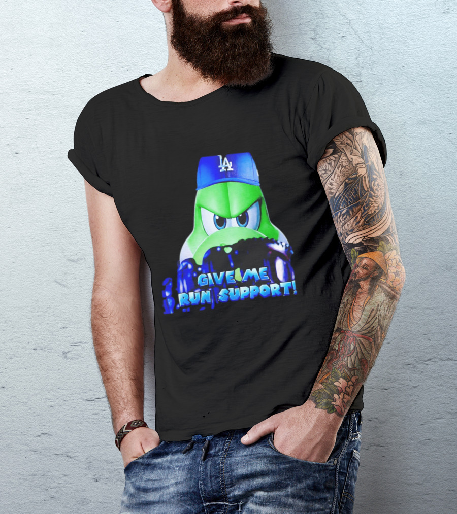 Los Angeles Dodgers Give Me Run Support Yoshi T-Shirt