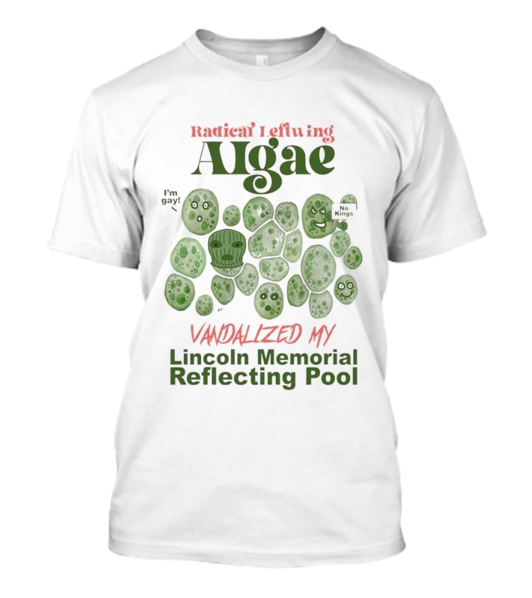 Radical Leftwing Algae Vandalized My Lincoln Memorial Reflecting Pool T-Shirt