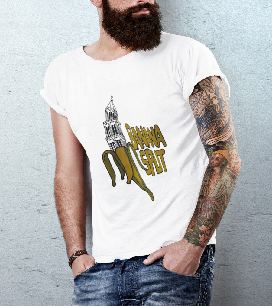 Split Diocese Bell Tower Banana Split Architecture T-Shirt