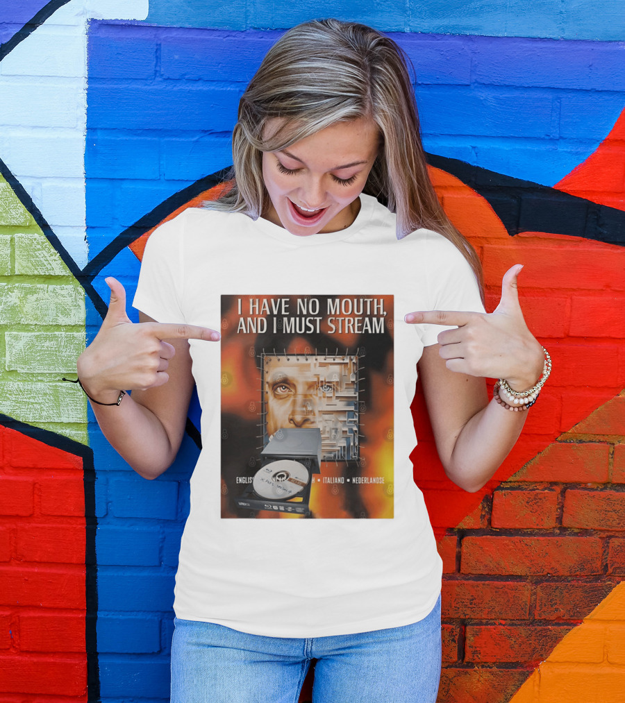 I Have No Mouth And I Must Stream Disc Drive Maze T-Shirt