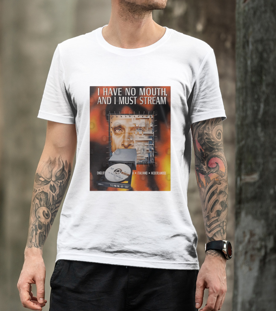 I Have No Mouth And I Must Stream Disc Drive Maze T-Shirt