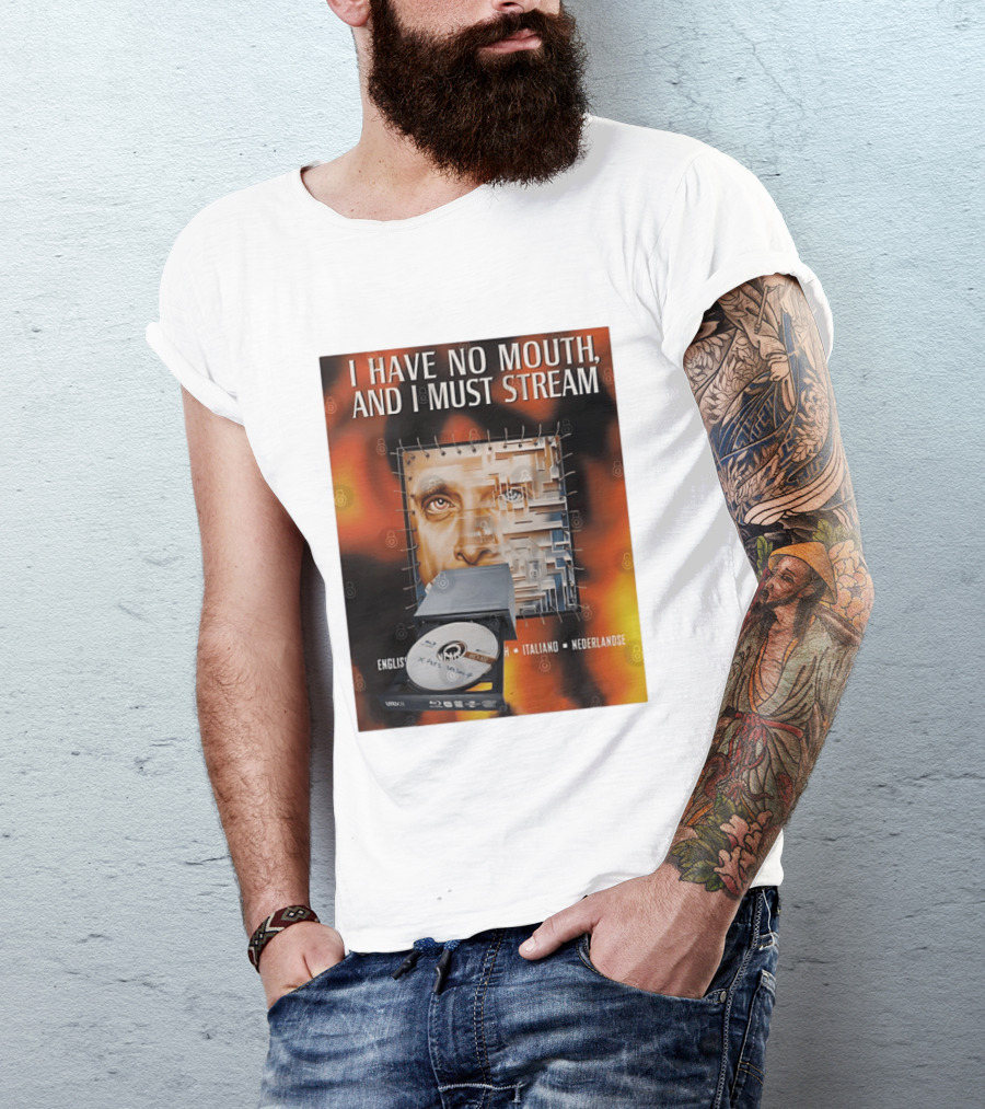 I Have No Mouth And I Must Stream Disc Drive Maze T-Shirt