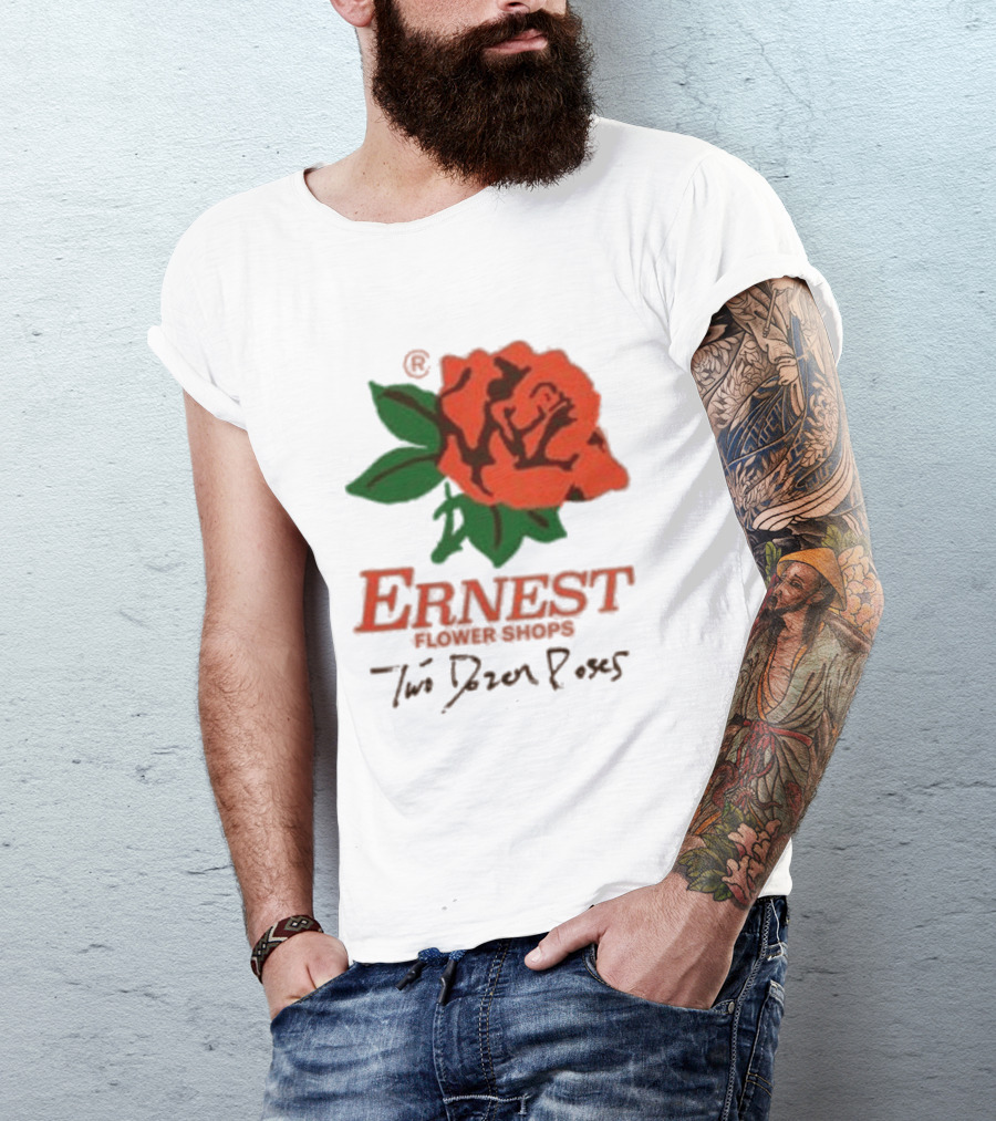 Ernest Flower Shops Two Dozen Roses Rose T-Shirt