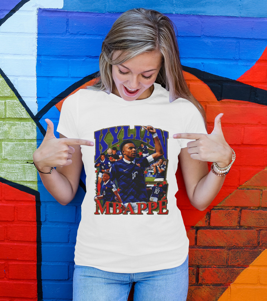 Kylian Mbappe France National Team Star Player Highlights Number 10 T-Shirt