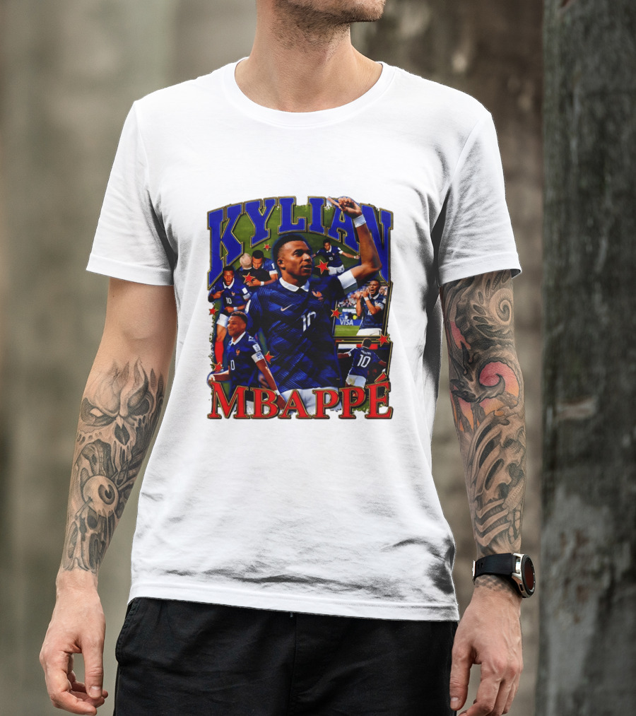 Kylian Mbappe France National Team Star Player Highlights Number 10 T-Shirt
