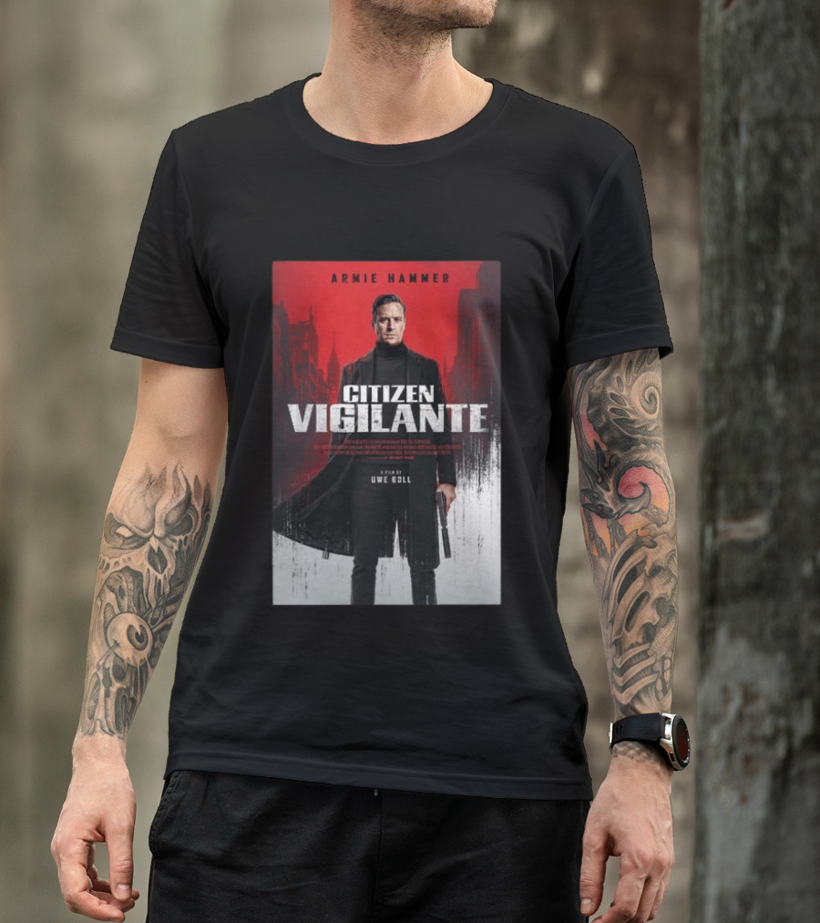 Armie Hammer Citizen Vigilante Film By Uwe Boll T-Shirt