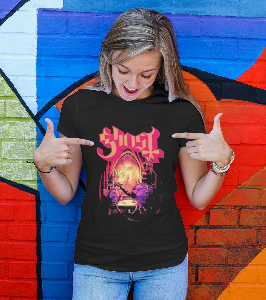 Ghost Band Summer 2026 Exclusive Dressing Room Gothic Mirror T-Shirt