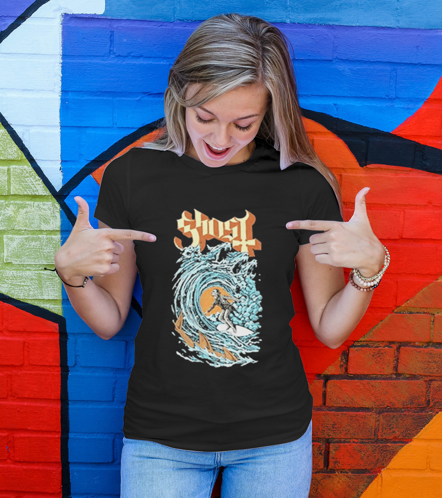 Ghost Band Summer 2026 Exclusive Papa Surf Muscle Wave T-Shirt