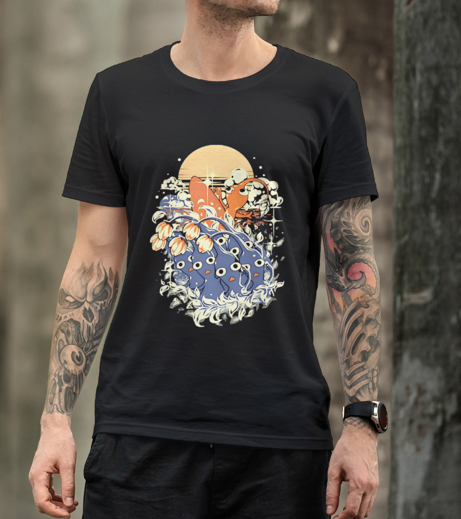 Surfing Pikmin Good Wave Sunset Retro Adventure T-Shirt