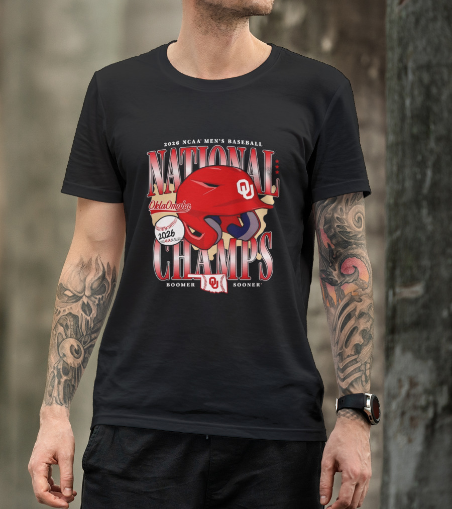 2026 NCAA Men's Baseball National Champs Oklahoma Sooners OklaOmaha Boomer T-Shirt