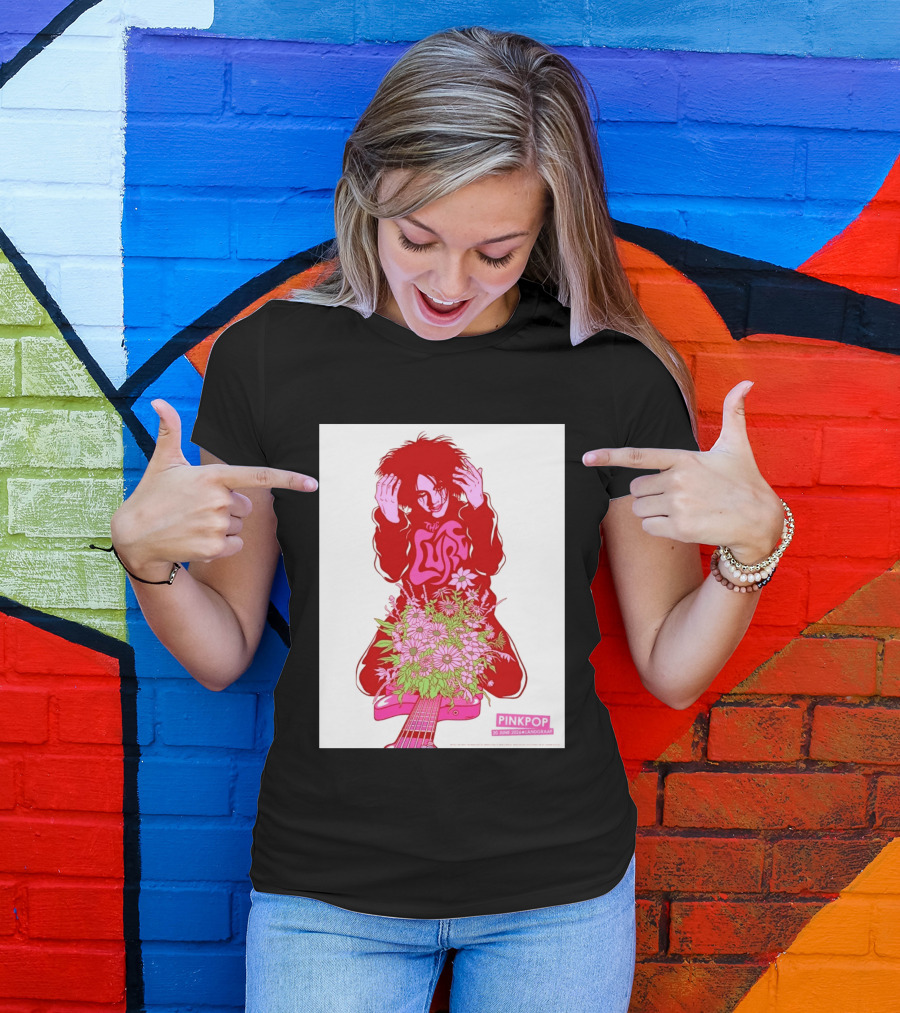 The Cure Pinkpop Festival Landgraaf Netherlands 20 June 2026 Exclusive Flowers And Guitar T-Shirt