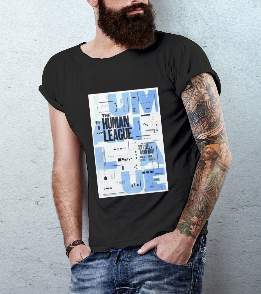 The Human League Soft Cell Alison Moyet June 21 2026 Nashville T-Shirt