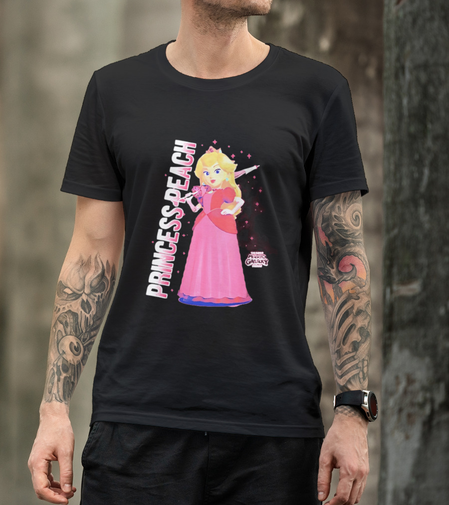 Super Mario Galaxy Movie Princess Peach Colorful Adventure T-Shirt