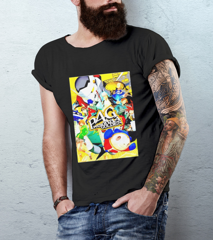 Persona 4 Golden P4G Main Cast Izanagi Teddie Kanji Naoto Chie Yosuke Yukiko Margaret T-Shirt