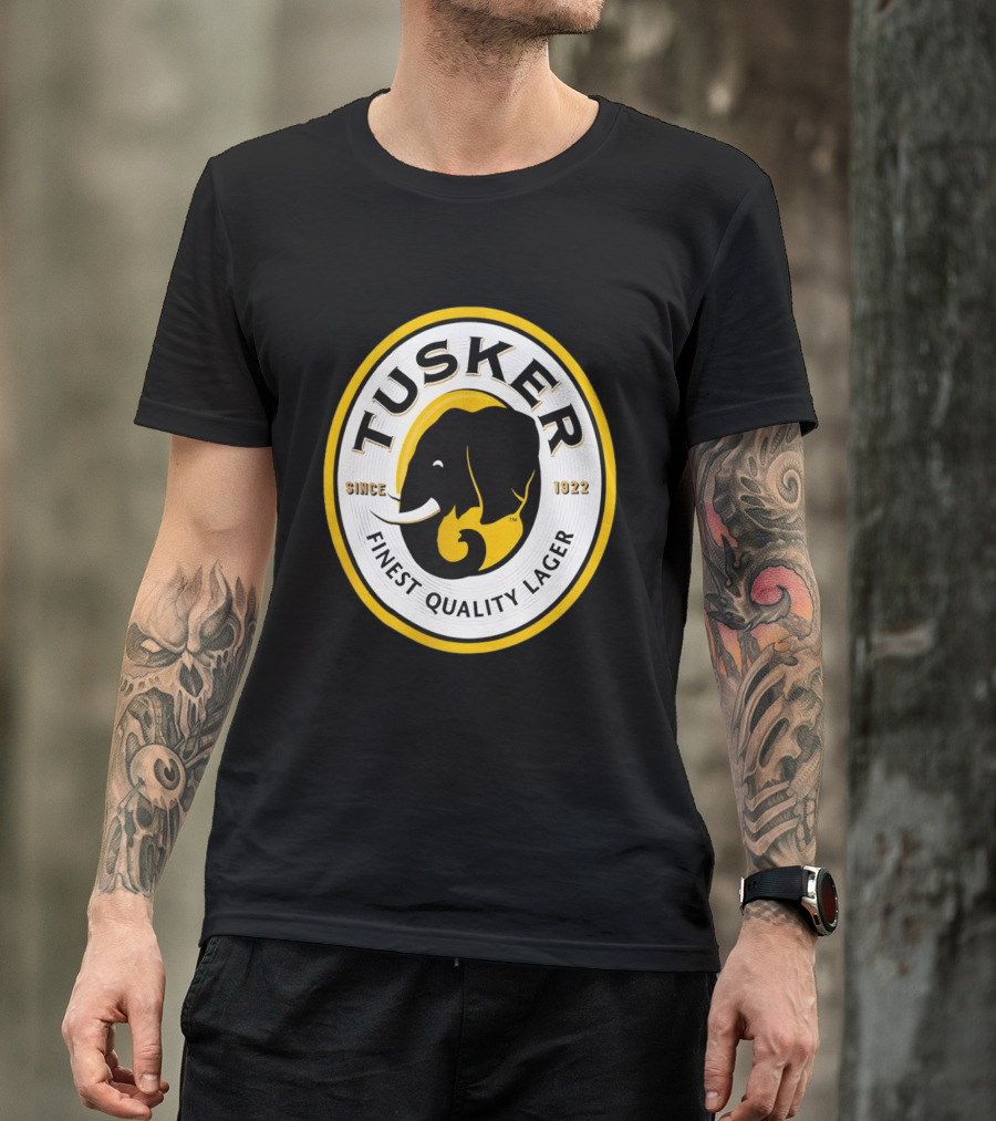 Tusker Elephant Finest Quality Lager Since 1922 T-Shirt