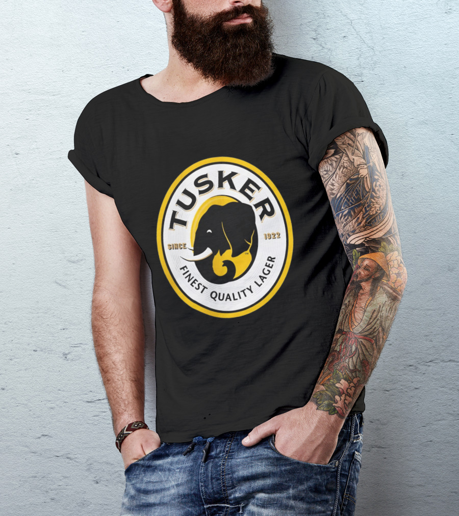 Tusker Elephant Finest Quality Lager Since 1922 T-Shirt