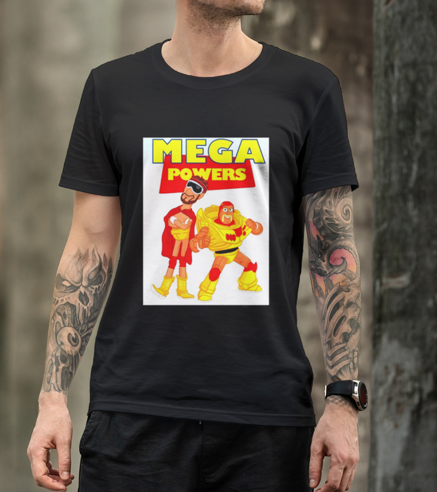 Randy Macho Man Savage Buzz Lightyear Hulk Hogan Toy Story WWE Mega Powers T-Shirt