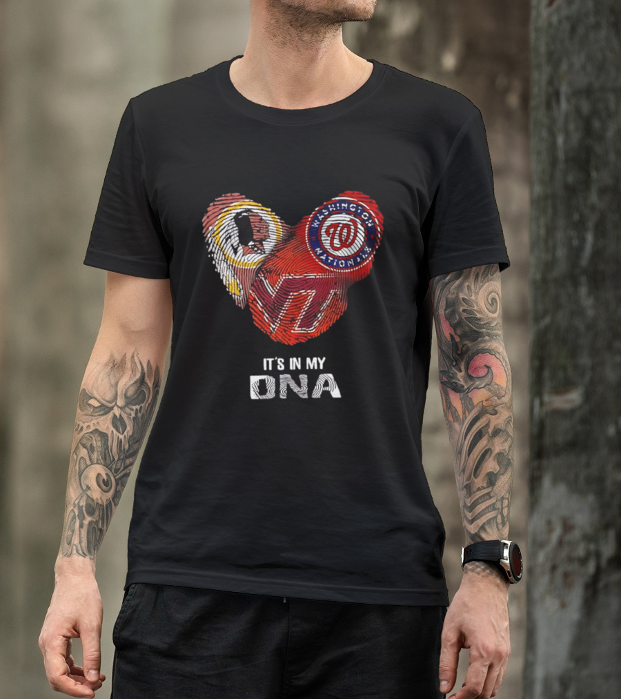 Washington Nationals Redskins Virginia Tech Hokies It's In My DNA T-Shirt