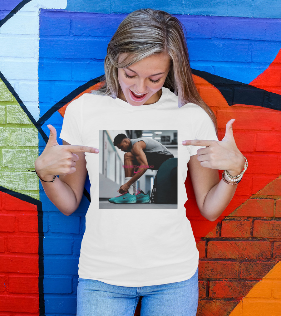 Nike Giannis Antetokounmpo Welcome To South Beach Milwaukee Bucks T-Shirt